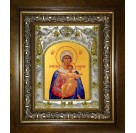 Икона освященная "Аз есмь с вами, и никтоже на вы икона Божией Матери", в киоте 20x24 см