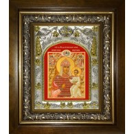 Икона освященная "Взбранной Воеводе икона Божией Матери", в киоте 20x24 см фото