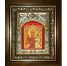 Икона освященная "Взбранной Воеводе икона Божией Матери", в киоте 20x24 см