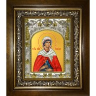 Икона освященная "Аглаида Римская мученица", в киоте 20x24 см фото