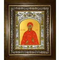 Икона освященная "Алла Готфская мученица", в киоте 20x24 см фото