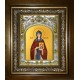 Икона освященная "Анфиса Мантинейская, преподобная", в киоте 20x24 см