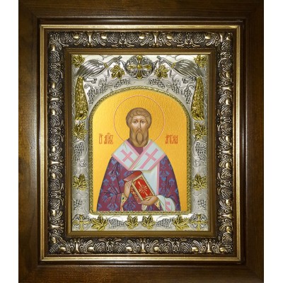 Икона освященная "Артема Листрийский апостол 70-ти, Епископ", в киоте 20x24 см фото