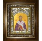 Икона освященная "Артема Листрийский апостол 70-ти, Епископ", в киоте 20x24 см