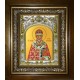 Икона освященная "Арсений Элассонский, Суздальский, святитель", в киоте 20x24 см