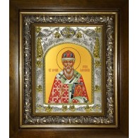 Икона освященная "Арсений Элассонский, Суздальский, святитель", в киоте 20x24 см фото