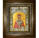 Икона освященная "Арсений Элассонский, Суздальский, святитель", в киоте 20x24 см