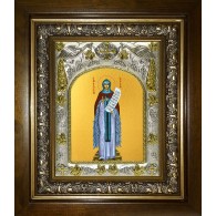 Икона освященная "Афанасия Эгинская, преподобная", в киоте 20x24 см фото
