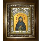 Икона освященная "Афанасия Эгинская, преподобная", в киоте 20x24 см