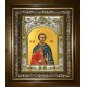 Икона освященная "Авраамий Болгарский, Владимирский мученик", в киоте 20x24 см