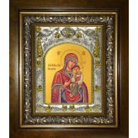 Икона освященная "Песчанская икона Божией Матери", в киоте 20x24 см фото