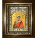Икона освященная "Валентина Кесарийская мученица", в киоте 20x24 см
