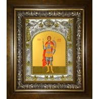 Икона освященная "Валерий Севастийский", в киоте 20x24 см фото