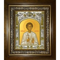 Икона освященная "Василий Мангазейский, мученик", в киоте 20x24 см фото