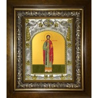 Икона освященная "Вениамин Персидский, священномученик", в киоте 20x24 см фото