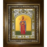 Икона освященная "Иоанн (Иван) Владимир, князь Сербский, святой мученик", в киоте 20x24 см фото