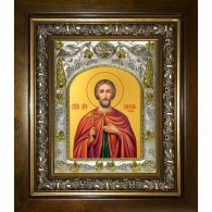 Икона освященная "Виктор Коринфский мученик", в киоте 20x24 см фото