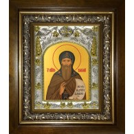 Икона освященная "Виталий Александрийский, преподобный", в киоте 20x24 см фото