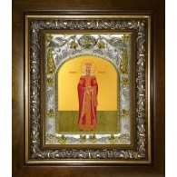 Икона освященная "Елена Константинопольская равноапостольная, царица", в киоте 20x24 см фото