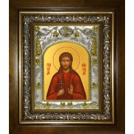 Икона освященная "Гордий Каппадокийский, мученик, сотник", в киоте 20x24 см фото