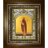 Икона освященная "Даниил Сербский архиепископ, святитель", в киоте 20x24 см фото