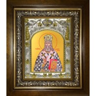 Икона освященная "Димитрий (Дмитрий) Можайский, архиепископ", в киоте 20x24 см фото