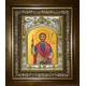 Икона освященная "Валентин Доростольский, мученик", в киоте 20x24 см
