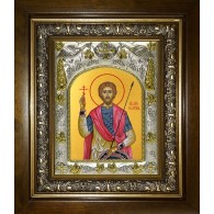 Икона освященная "Валентин Доростольский, мученик", в киоте 20x24 см фото
