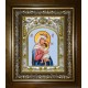 Икона освященная "Отчаянных единая Надежда, икона Божией Матери", в киоте 20x24 см
