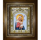 Икона освященная "Отчаянных единая Надежда, икона Божией Матери", в киоте 20x24 см