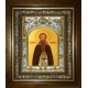 Икона освященная "Дионисий Глушицкий преподобный", в киоте 20x24 см