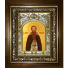 Икона освященная "Дионисий Глушицкий преподобный", в киоте 20x24 см