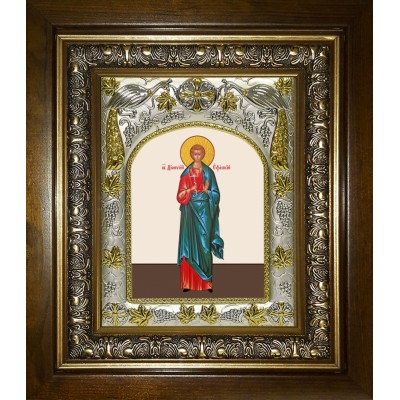 Икона освященная "Дионисий Ефесский, мученик", в киоте 20x24 см фото