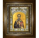 Икона освященная "Игнатий Богоносец Антиохийский, епископ", в киоте 20x24 см