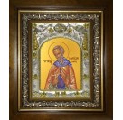 Икона освященная "Иларион Пеликитский преподобный, игумен", в киоте 20x24 см