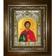 Икона освященная "Инна Новодунский, мученик", в киоте 20x24 см