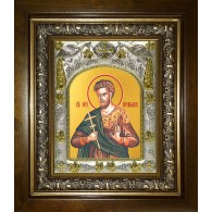 Икона освященная "Ираклий Севастийский, мученик", в киоте 20x24 см фото