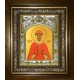Икона освященная "Иулиания Вяземская, Новоторжская, благоверная княгиня", в киоте 20x24 см