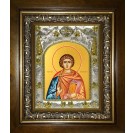 Икона освященная "Иулиан Тарсийский, мученик", в киоте 20x24 см