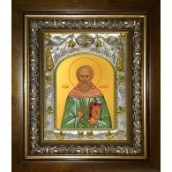 Икона освященная "Иулий (Юлий) Мирмидонянин, пресвитер, преподобный", в киоте 20x24 см фото