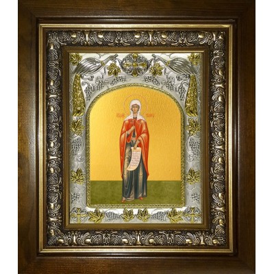 Икона освященная "Валерия (Калерия) Кесарийская (Палестинская) мученица", в киоте 20x24 см фото