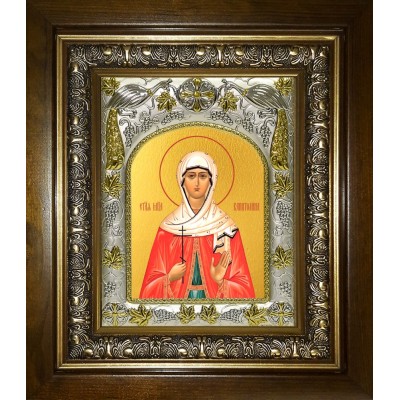 Икона освященная "Капитолина Каппадокийская мученица", в киоте 20x24 см фото