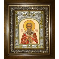 Икона освященная "Кирилл Гортинский, епископ", в киоте 20x24 см фото