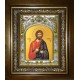 Икона освященная "Кодрат Никомидийский, мученик", в киоте 20x24 см