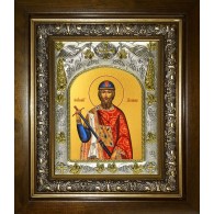 Икона освященная "Константин Ярославский, благоверный князь", в киоте 20x24 см фото