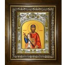 Икона освященная "Константин Ярославский, благоверный князь", в киоте 20x24 см