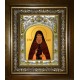 Икона освященная "Кукша Одесский, преподобный", в киоте 20x24 см