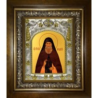 Икона освященная "Кукша Одесский, преподобный", в киоте 20x24 см фото