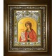 Икона освященная "Ксения преподобная", в киоте 20x24 см