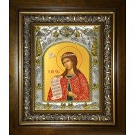 Икона освященная "Ксения преподобная", в киоте 20x24 см фото
